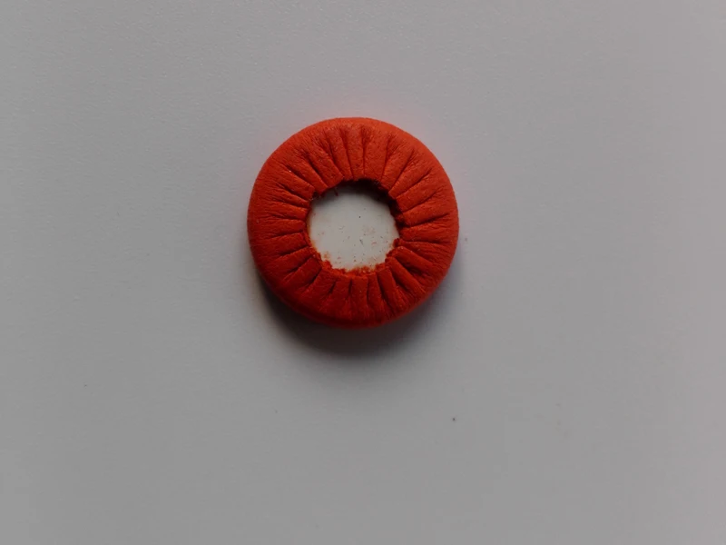 (3 Set/Lot) Orange-red Leather Bb Clarinet Pads For Clarinet Parts