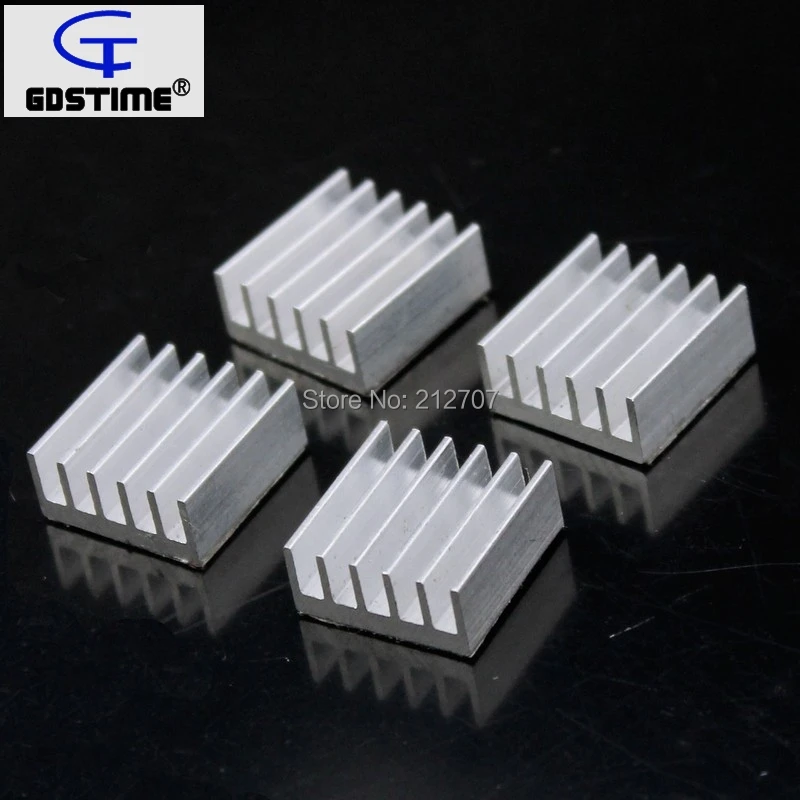 60PCS Gdstime 15x15x6.5mm Aluminum Cooling Chipset Heat Sink RAM Radiator Heatsink Cooler