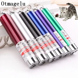 2 in 1 Metal Mini Laser Funny Cat Stick Fashion Pet Toy Laser Pointer Pen Cat Play Interactive Tool For Cat Training Supplies