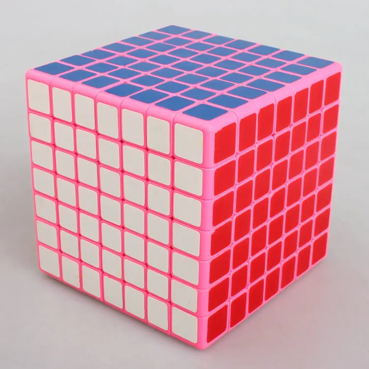 ShengShou-rompecabezas profesional de PVC con pegatinas mate, Cubo mágico, rompecabezas de velocidad, juguetes clásicos de aprendizaje y educación, 7x7