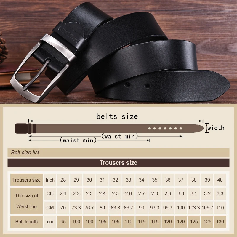 DINISITON designer belts men high quality genuine leather belt man fashion strap male cowhide belts for men jeans cow leather