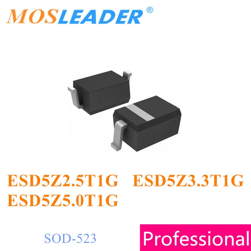 Mosleader 3000PCS SOD523 ESD5Z2.5T1G ESD5Z3.3T1G ESD5Z5.0T1G SC-79 ESD5Z2.5 2.5V ESD5Z3.3 3.3V ESD5Z5.0 5V ESD Chinese