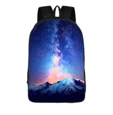 Galaxy Backpack for Teenage Girls Boys Universe Space Children School Bags mochila feminina Wolf Book Bag Women Men Leisure bag