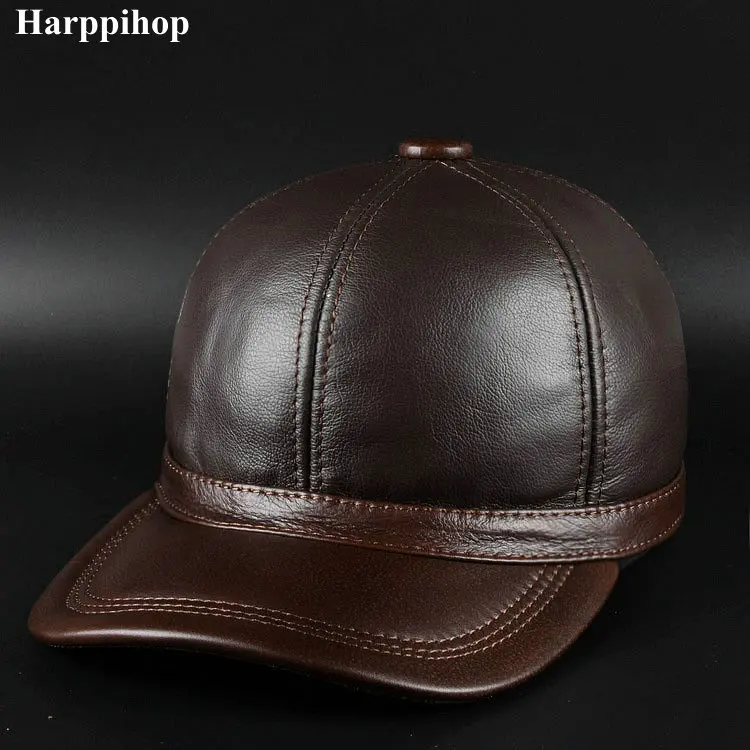 

harppihop fur Autumn and winter the new product is recommended for men's leather cap fur cap Wool Hat Wool Cap