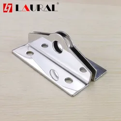 3sets Stainless Steel 304 Chrome Nose Lock Straddle Lock Padlock Door To Piece Accessories Gym Lock Nose Buckle