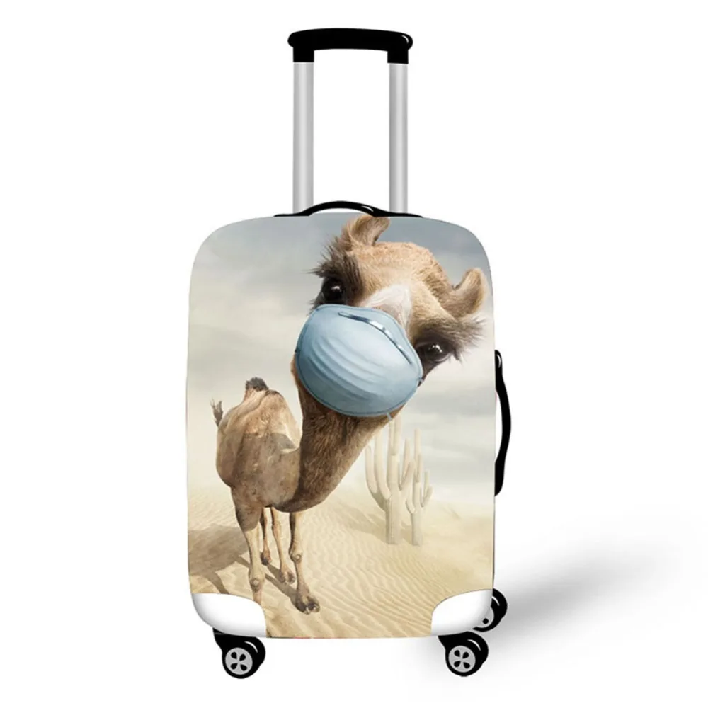 Animal Alpaca Design Travel Accessories Suitcase Protective Covers 18-32 Inch Elastic Luggage Dust Cover Case Stretchable