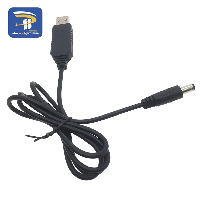 USB Power Boost Line DC 5V to DC 9V / 12V Step UP Module USB Converter Adapter Router Cable 2.1x5.5mm Plug