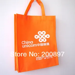 

Wholesale shopping non woven bag with logo customized 80gsm fabric suitable for advertising W30*H38*D10cm 100pcs lot