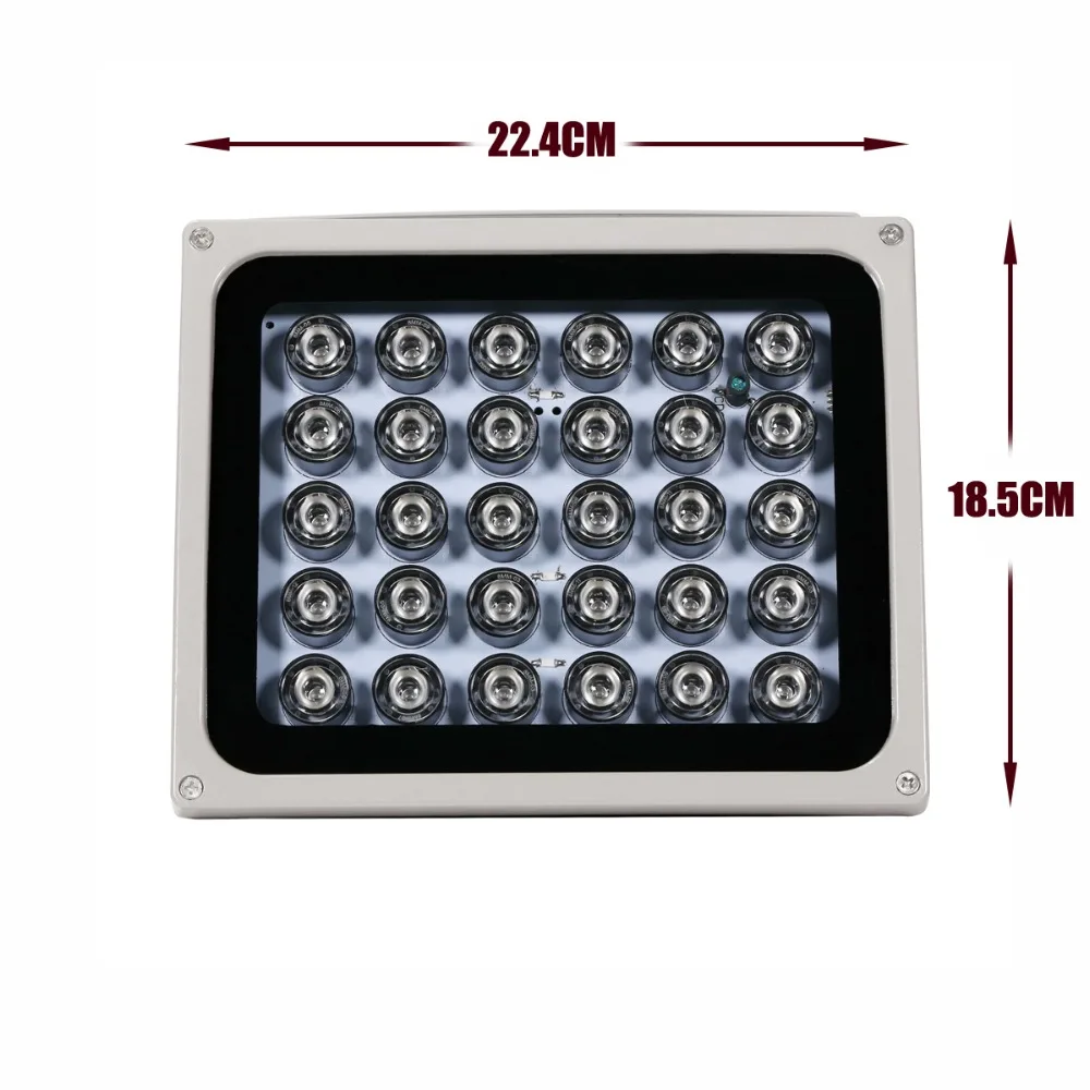 Imagem -05 - Impermeável Led Luz de Preenchimento para Câmera de Segurança Iluminador ir Lâmpada Infravermelha Matriz Visão Noturna ao ar Livre Cctv dc 12v 850nm 30 Pcs