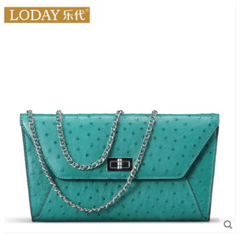 2022ostrich skin women bag  Female korea edition new women chain bag handbag fashion Simple shape