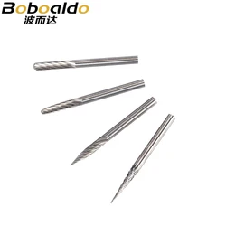 3mm Shank Tungsten Steel Cutter Metal Grinding Carving Rotary File Router Bit Head Grinding Abrasive Burrs Milling Cutter