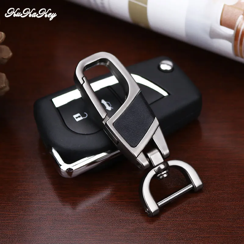 KUKAKEY Metal Car Keychain Keyring For Mercedes Benz AUDI Volkswagen VW Fiat Citroen BMW Hyundai Opel Key Chain Rings Fob Holder