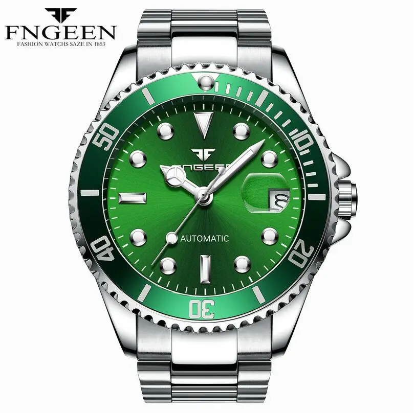 Canvas Army Green Men Automatic Watches Mechanical Military Sports Clock Fashion Nylon Band Man Wrist Watch Brand Male Relogio