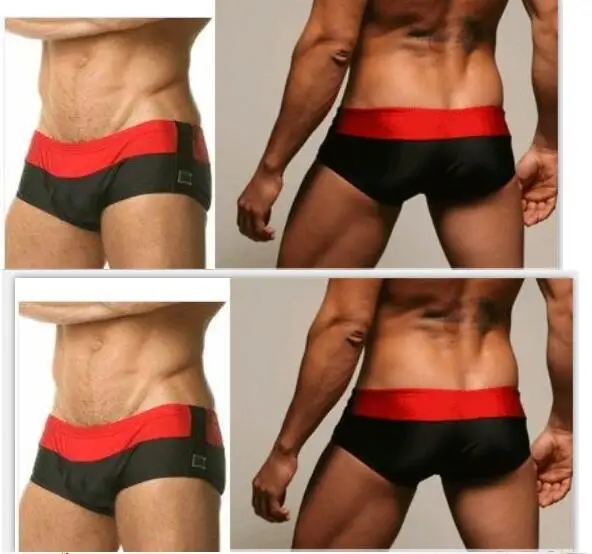 

Free shipping new Men's swimming trunks The private ordering Sexy swimwear The water surfing Young fitness plus-size