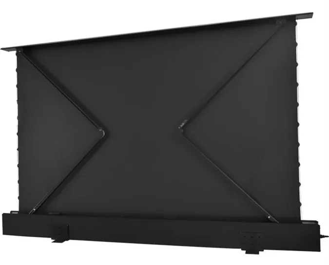 100 ~ 120 INCH 16:9, Tragbare Elektrische Motorisierte Boden-Rising Projektion Projektor Bildschirm, outdoor/indoor/business/Hometheater – Detail 10