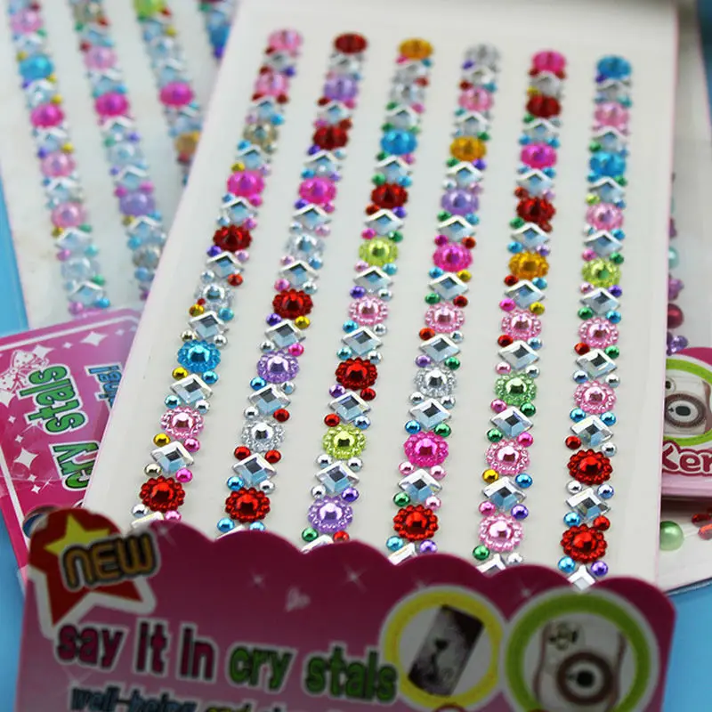 1 Sheeet Children Acrylic Diamond Sticker DIY For Kids Gift Sticker