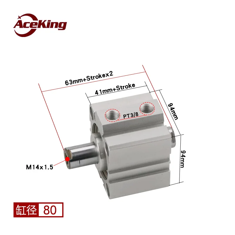 

SDAD80X10X15X20X25\30\35\40\45X50\75\100BS double-shaft thin cylinder SDAD SDAD80-10 SDAD80-15 SDAD80-20 SDAD80-25 SDAD80-30