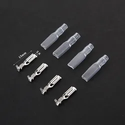 50sets  2.8 mm with transparent sheath inserted spring 2.8mm Female connector terminal Faston with insulator for wire