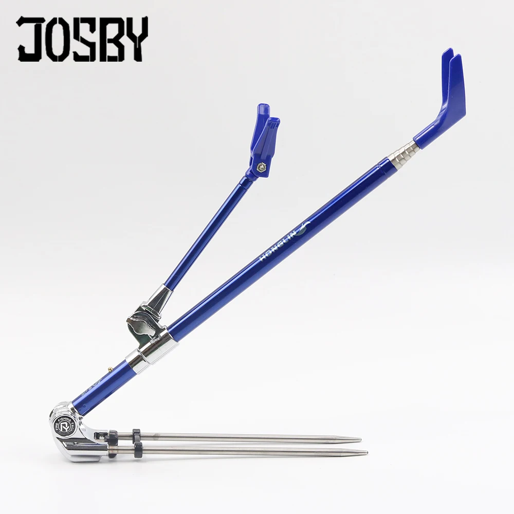 JOSBY 1.7M 2.1M 2.3M canna da pesca staffa portatile pieghevole a scomparsa 5 colore in acciaio inox Canna da pesca Holder telescopico