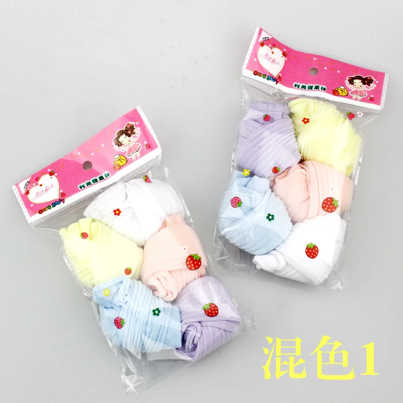 10 Pair Lot children candy socks spring summer thin baby boys and girls children socks children park short kids socks