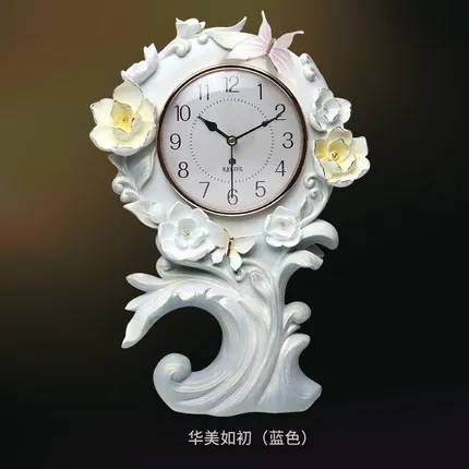 Fu carved Home decoration, modern minimalism, creative relief, super mute, clock decoration clock, precise time travel,artistic