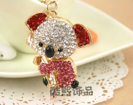 Animal  koala  keychain/new 2016 Korean luxury fashion jewelry men car accessories wholesale/chaveiro strass llaveros/bisuteria