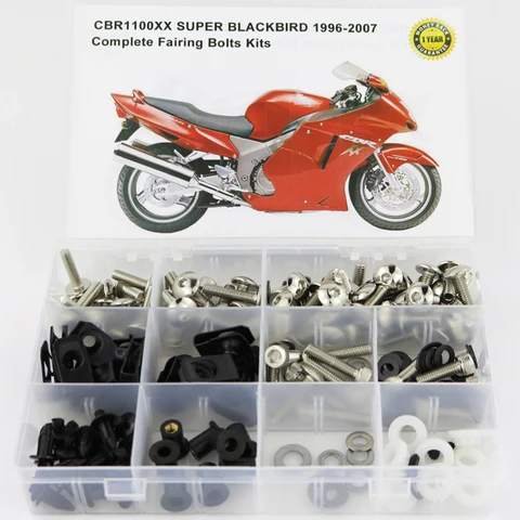 Подходит для Honda CBR1100XX 1997-2007 Полный Комплект болтов обтекателя покрытие мотоцикла полный обтекатель зажимы Винты Комплект болтов