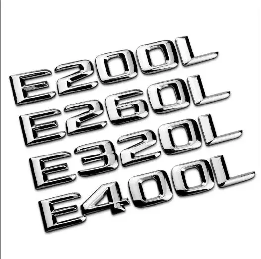 

1 Pcs E200L E260L E320L E400L E CLASS E260L ABS OEM STICKER EMBLEM BADGE CDI FOR CAR REAR HATCH TRUNK LID Car Styling