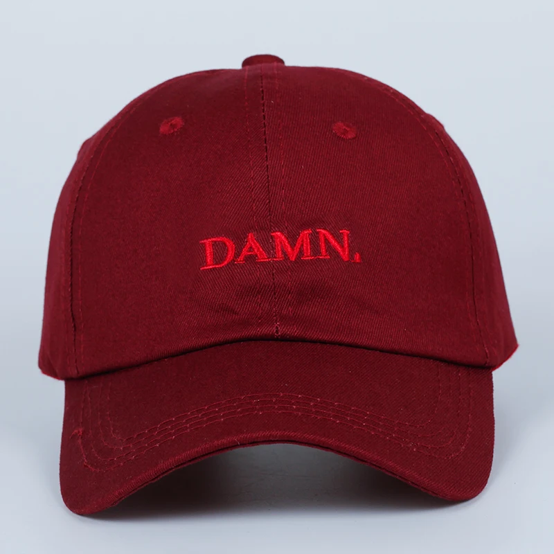 Unisex Spring summer DAMN Hats Embroidered Earth Dad Hat Hip Hop cap Kendrick lamar Rapper Snapback hats Baseball Cap wholesale