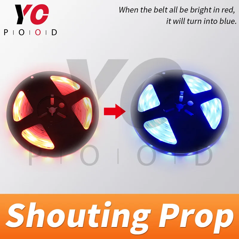 YOPOOD Escape Room Props Screaming Prop Shouting Prop Decibel Prop keep shouting to light up the belt gradually