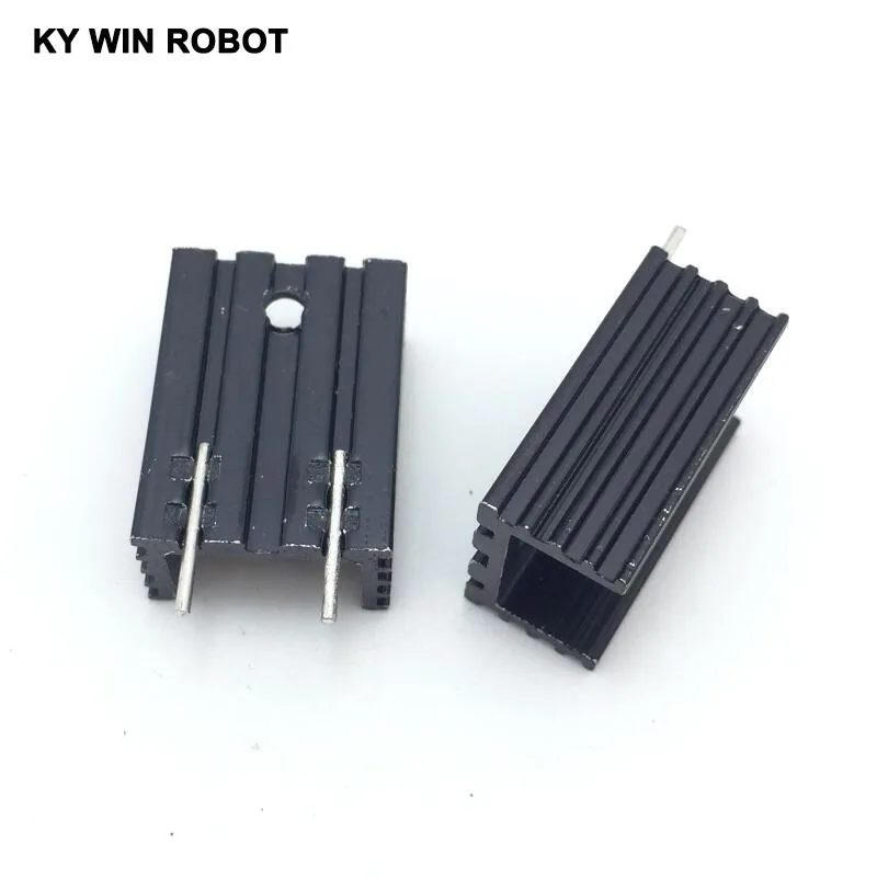 5pcs  Aluminium TO-220 Heatsink TO 220 Heat Sink Transistor Radiator TO220 Cooler Cooling 15*10*20MM With 2Pin