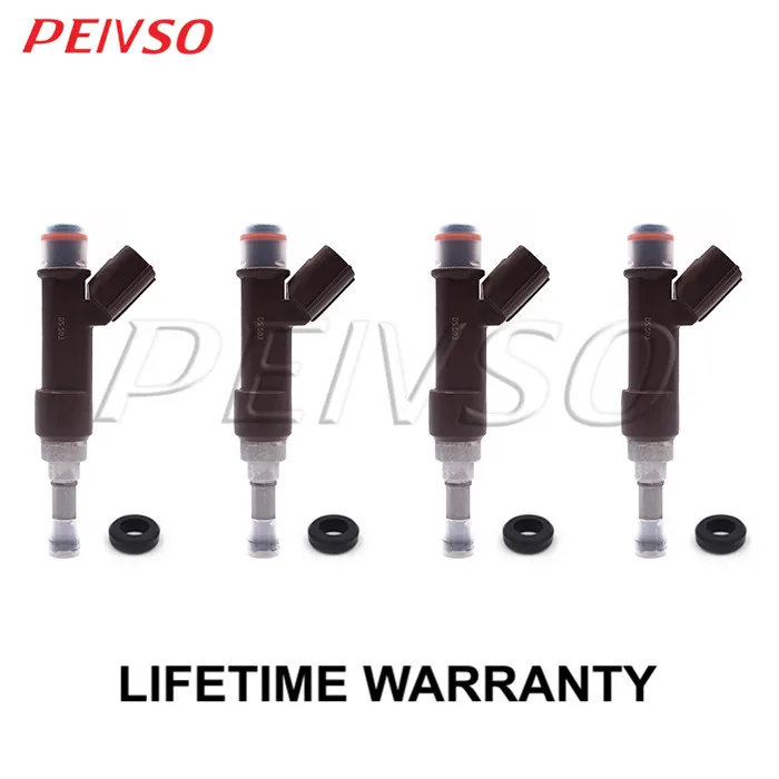 

PEIVSO 4pcs 23250-47030 23209-47030 23209-49225 Fuel Injector For TOYOTA JP VITZ 2010 / RACTIS 2010~2016 1.3L 1NRFE