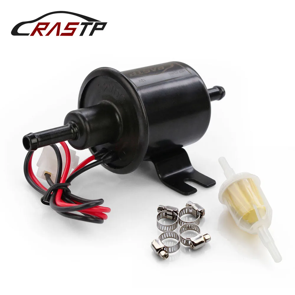 

RASTP-12V Electric Upgraded Fuel Pump Low Pressure Bolt Wire Diesel Petrol HEP-02A for Car Carburetor Motorcycle ATV RS-FP009-TP