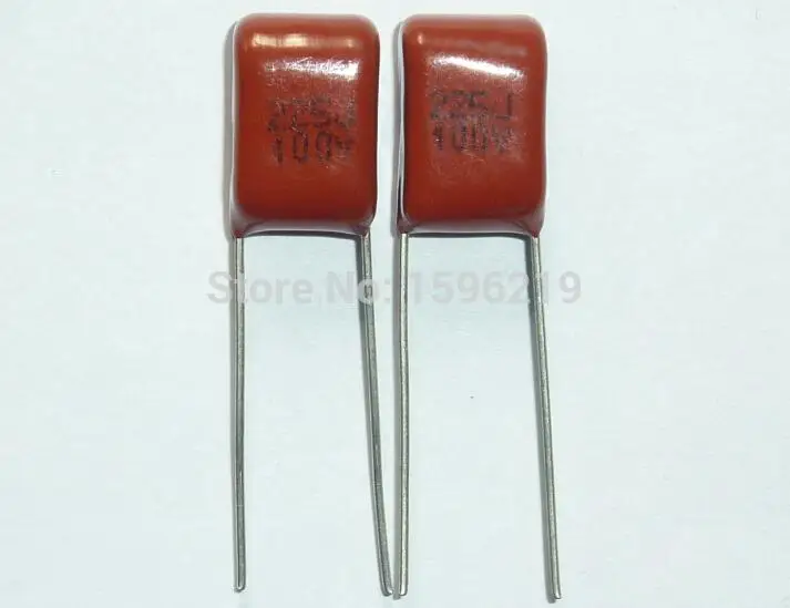 10pcs CBB capacitor 225 100V 225J 2.2uF 2200nF P7.5 CL21 Metallized Polypropylene Film Capacitor