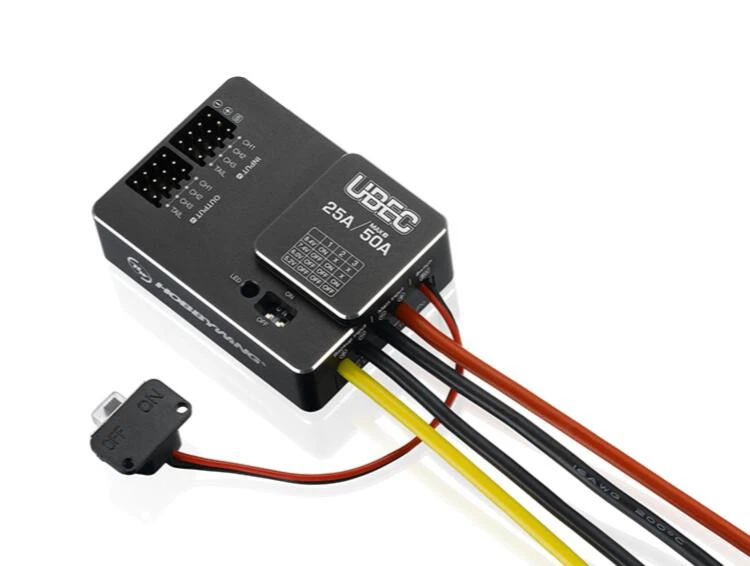 

Hobbywing UBEC 25A HV 3-18S Module 25A External Switching for DIY FPV mini racing quadcopter drone