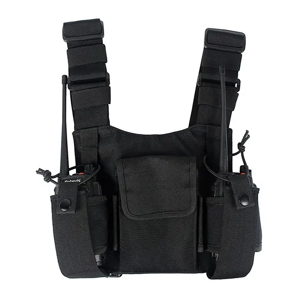 Two way radio Universal chest pocket pack backpack handset radio Holder Bag for GP340 CP040 BF UV-5R 888S ham radio protect case