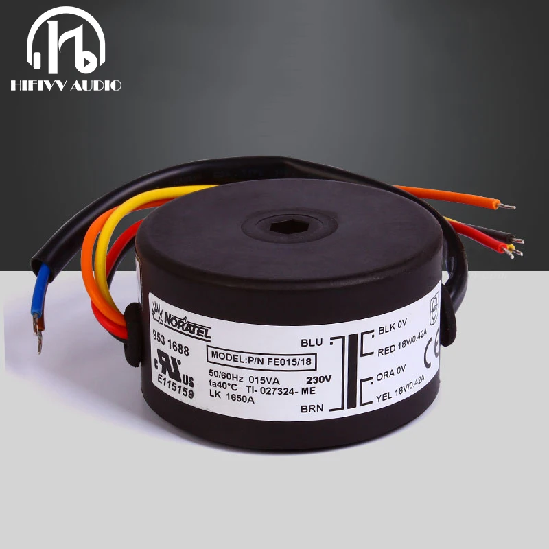 

15W NORATEL O Core Transformer For Audio amplifier DAC power Transformer with Glue filling seal Double 6V 9V 12V 15V 18V 25V