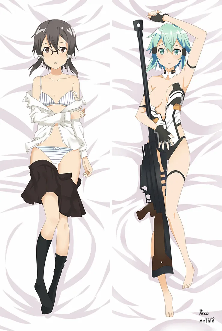 Japanese Anime Sword Art Online sexy girl Asada Shino otaku Dakimakura pillow cover case hugging Body pillowcases christmas gift