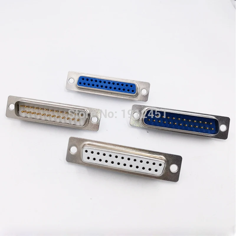 DB25 core data cable connector plug 2 row VGA Plug connector 25pin female Male port socket adapter D type DP25