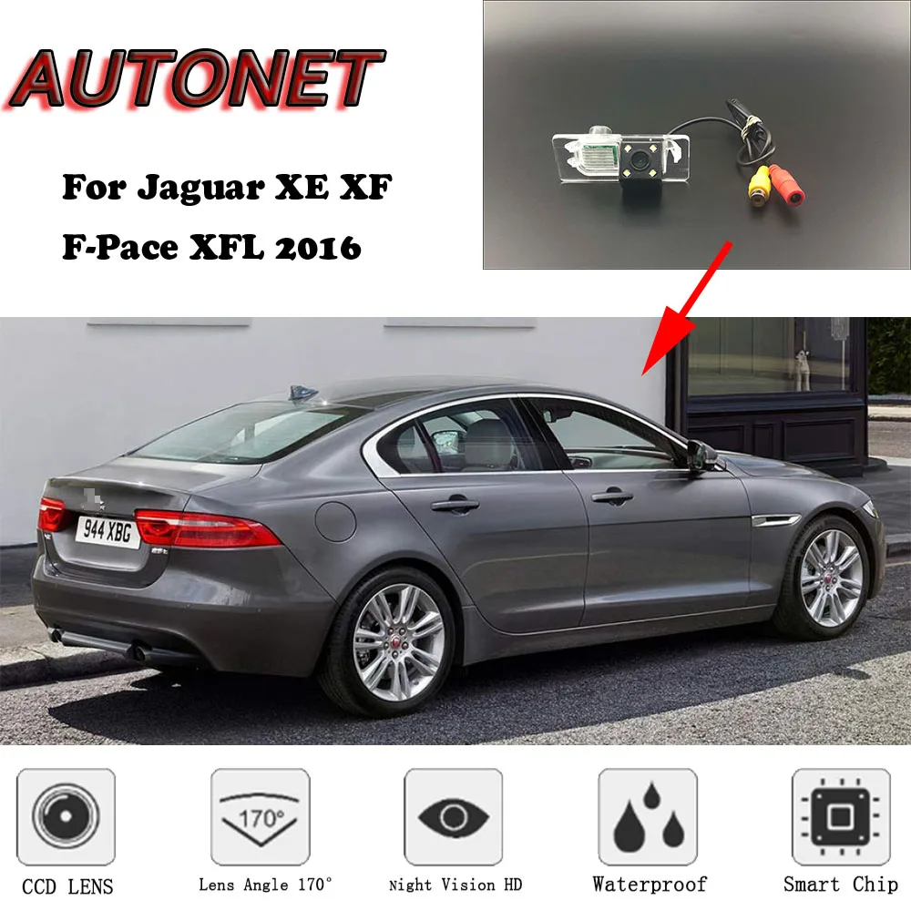 AUTONET HD Night Vision Backup Rear View camera For Jaguar XE XF F-Pace XFL 2016 /CCD/license plate camera