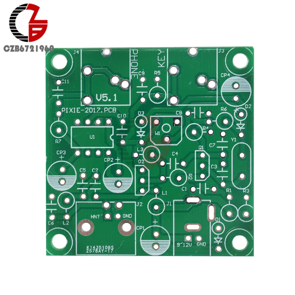 DIY Kits 12V S-PIXIE CW QRP Shortwave Radio Transceiver 7.023Mhz DC 9-13.8V