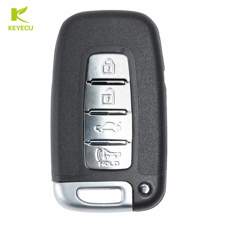 KEYECU Replacement Smart Remote Key FOB 4 Button 433MHz With ID46 Chip for Hyundai I30,for Kia K2 K5 New Sportage