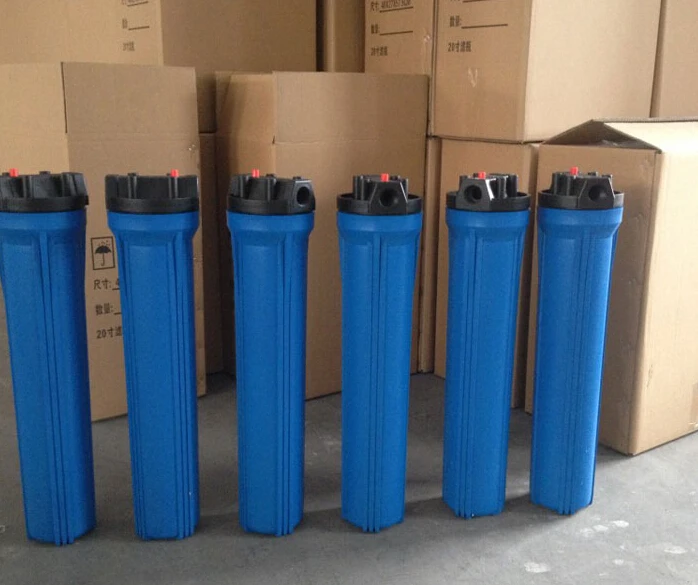 blue thick explosion-proof water purifier housing filter bottle accessories 20 inch 1/2