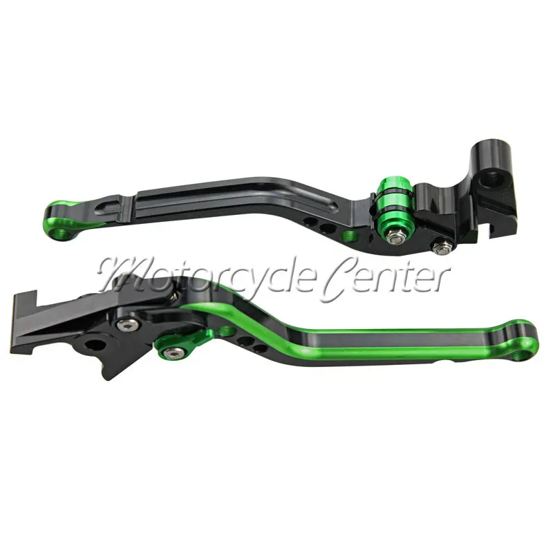 Mixed Color Green Black CNC Long Brake Clutch Lever For Kawasaki Z750 Z 750 800 Z800 E Version 2007-2015