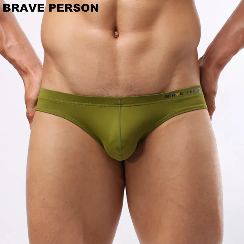 Men\'s Sexy Underwear Briefs Brave Person Brand Underwear Male Nylon Brief for Men Panties B1129