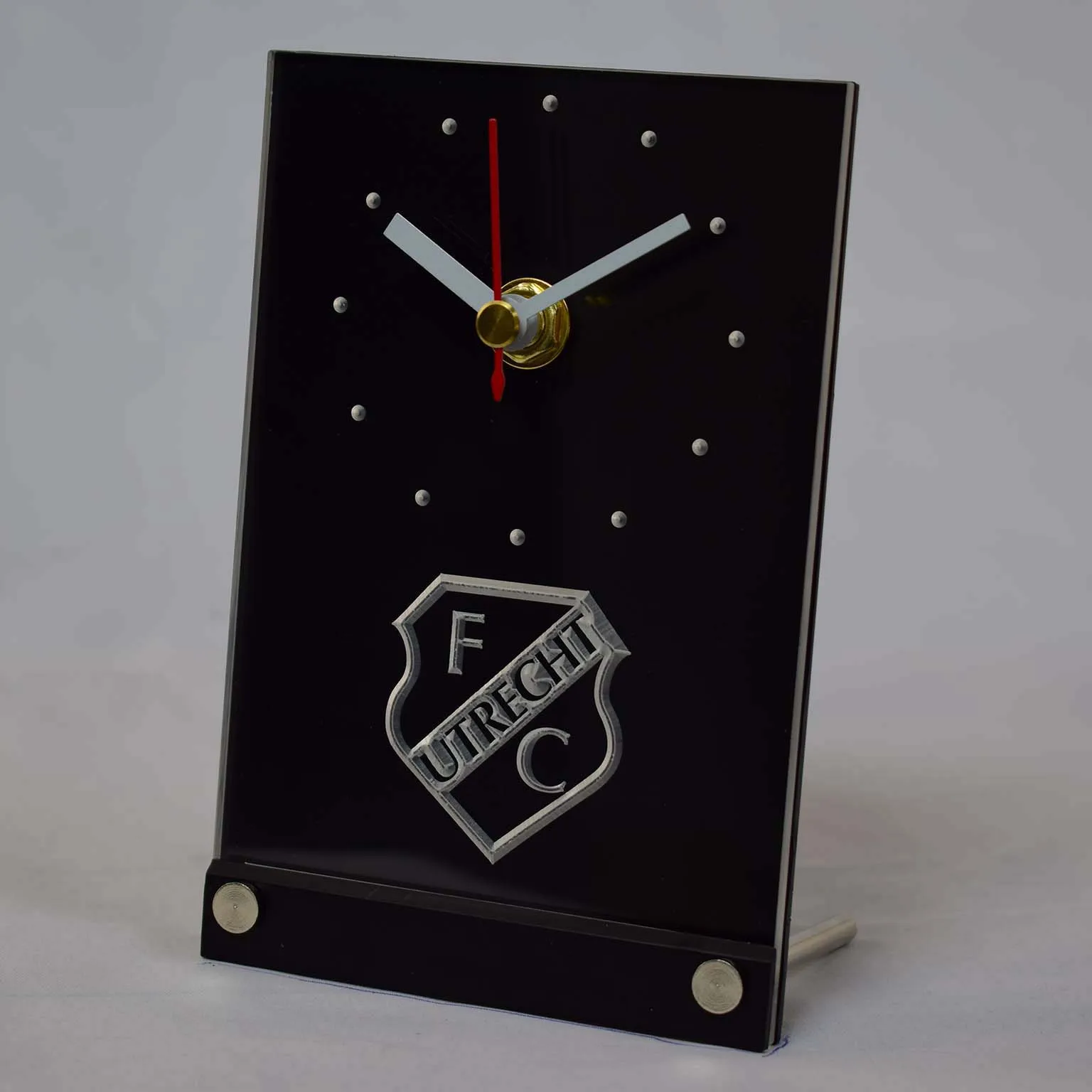 tnc1007 FC Utrecht Football Club Eredivisie 3D LED Table Desk Clock