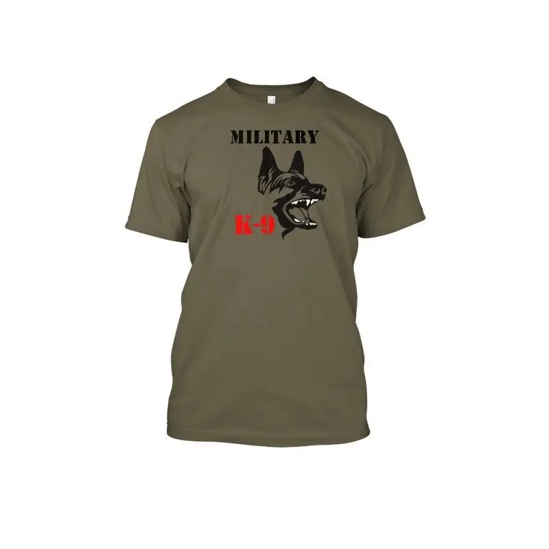 O-Neck Sunlight Men T-Shirt Military K9 T Shirt Summer Casual Man