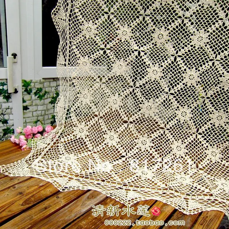 Free shipping lace flowers tablecloth square cutout table shirt dining table cloth cutout 100% cotton lace decoration tablecloth