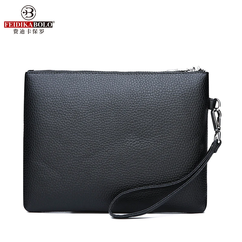 Feidikabolo Litchi Pattern Men's Clutch Bag 2023 New Fashion Clutch Bag High Quality Large Capacity Personalized Mobile Wallet