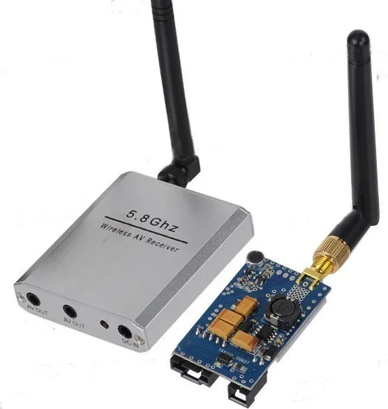 5.8ghz Audio Video Wireless Transmitter Receiver 200mW 2000m 8ch Airplane FPV